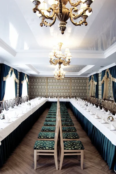 Salle Banquet Luxueuse Dans Style Classique — Photo