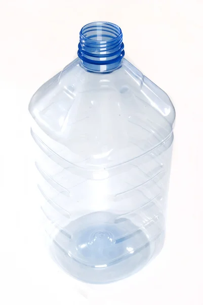 Plast Flaska Isolerad Vit Bakgrund — Stockfoto