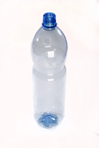 Plastic Fles Geïsoleerd Witte Achtergrond — Stockfoto