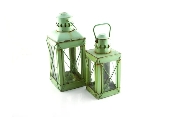Duas lanternas velhas — Fotografia de Stock