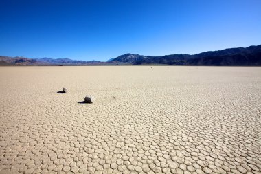 Sliding Rocks on Dry Lake Bed clipart