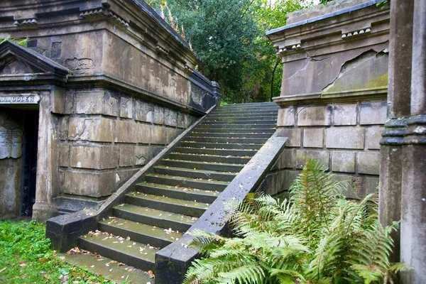 ロンドンの墓地で階段 — ストック写真