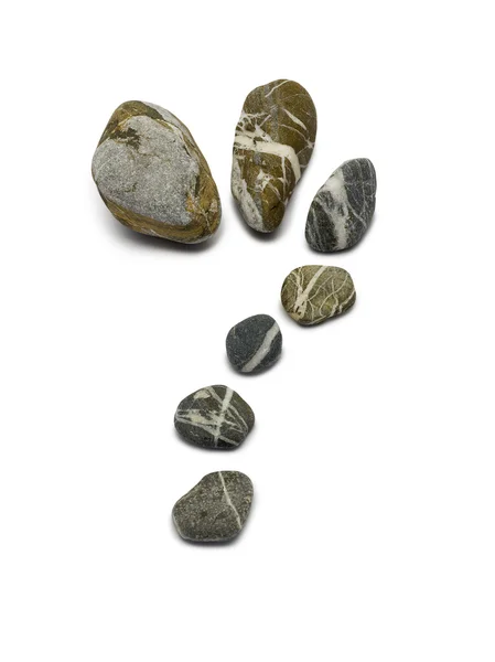 Διαδρομή πέτρα σε σχήμα ένα ερωτηματικό. (διαδρομή αποκοπής) — Φωτογραφία Αρχείου
