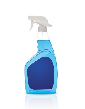 Spray bottle with liquid clipart