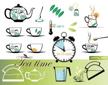 Tea time clipart