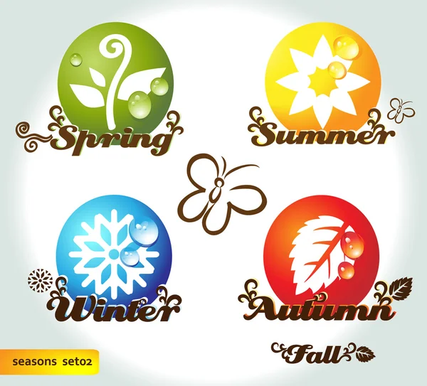 Seasons set02 — Stock Vector