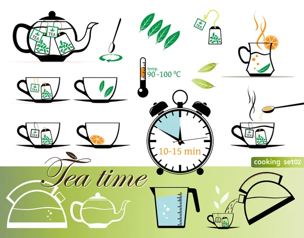 Tea time — Stock Vector