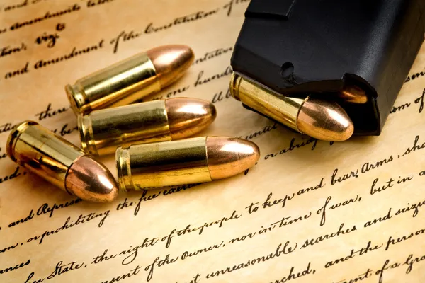 Recht auf Waffenbesitz Stockbild