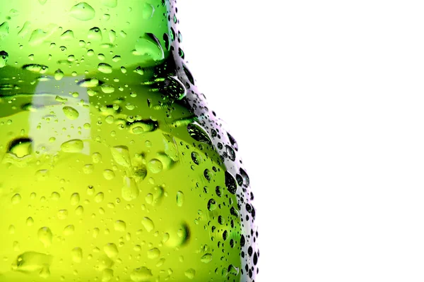 Wet beer bottle abstract — Stock Photo, Image