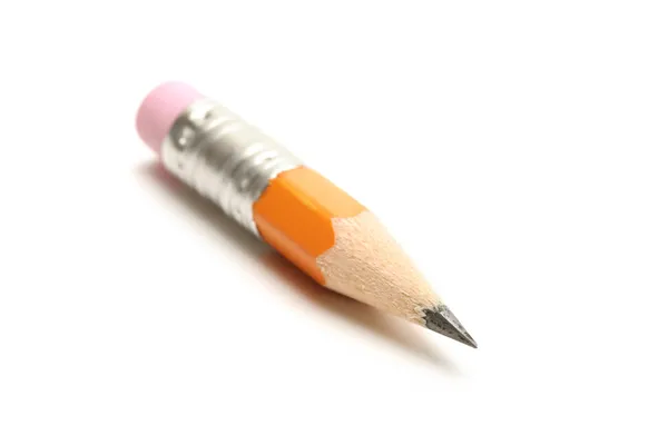 Lápis amarelo curto — Fotografia de Stock