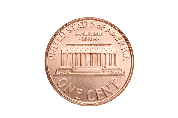 Macro Penny isolato — Foto Stock