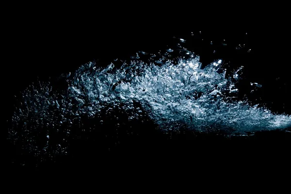 Explosie van luchtbellen in water — Stockfoto