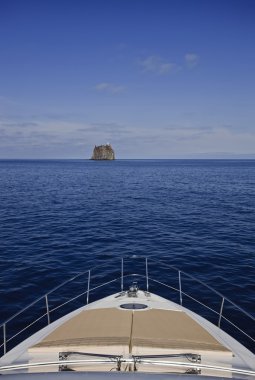 İtalya, Sicilya, stromboli Adası, strombolicchio kaya