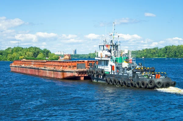 stock image Container barge