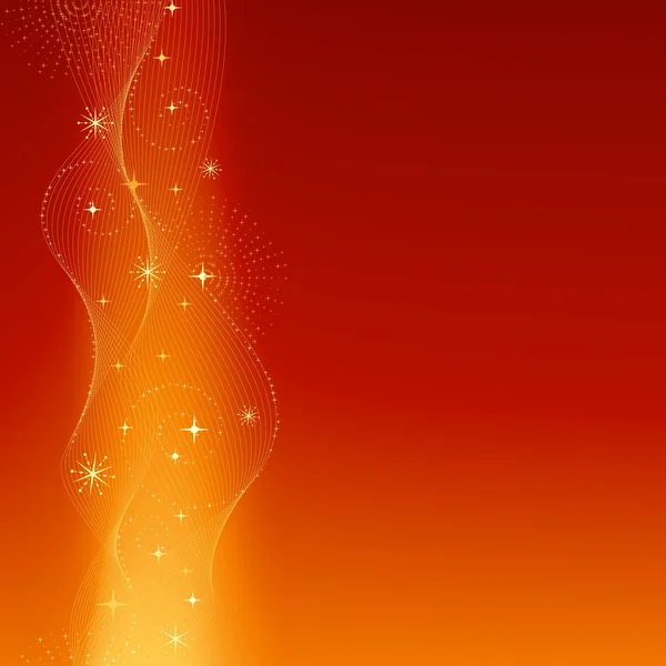 Fête rouge fond orange — Image vectorielle