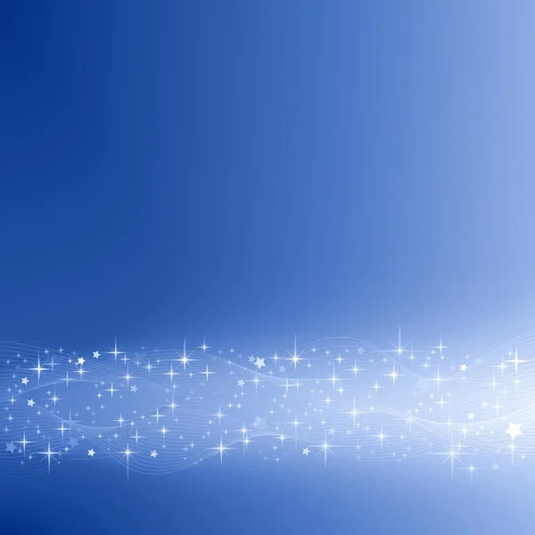 Festlich blauer Hintergrund mit Sternen — Stockvektor