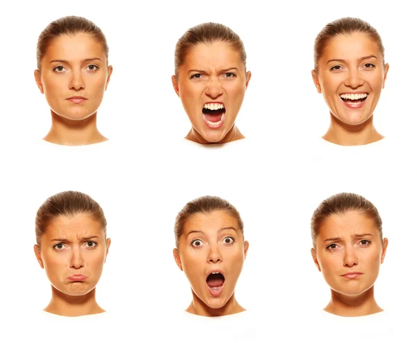 Six faces Stock Picture