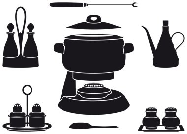 Fondue pot clipart