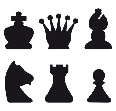 Chessmen symbols clipart