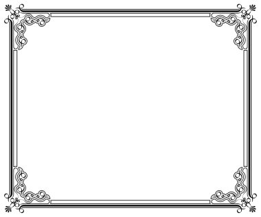 Corners and borders clipart