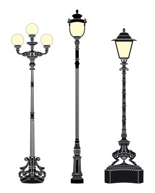 Floor street lamps clipart