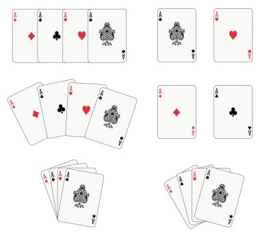 Four aces clipart