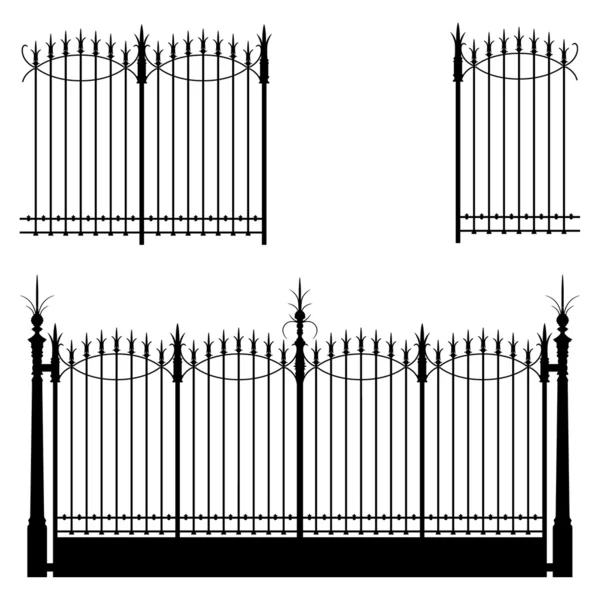 Porte et clôtures — Image vectorielle