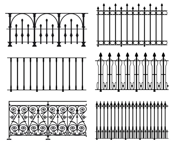 Garde-corps et clôtures — Image vectorielle