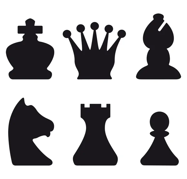 Símbolos de ajedrez — Vector de stock