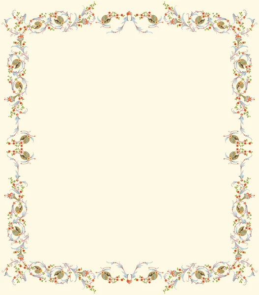 Parchemin floral — Image vectorielle
