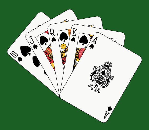Royal flush spades