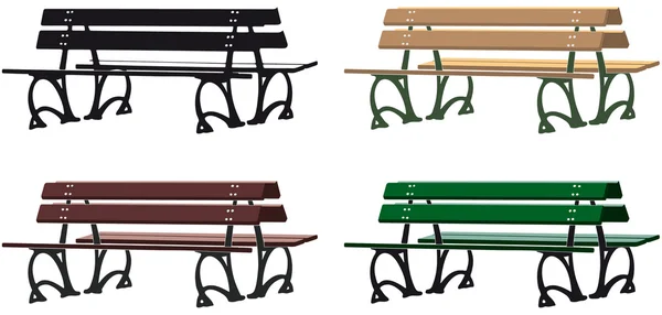 Park bench — Stock Vector