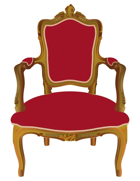 Louis XV armchair — Stock Vector