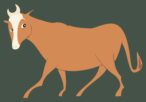 Stilize steer — Stok Vektör