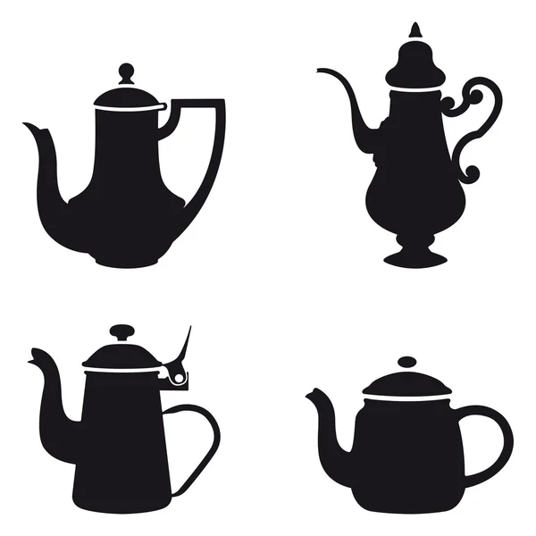 Teapots — Stock Vector
