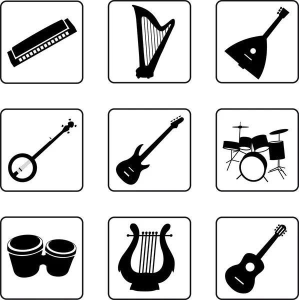 Musical Instruments — Stock Vector
