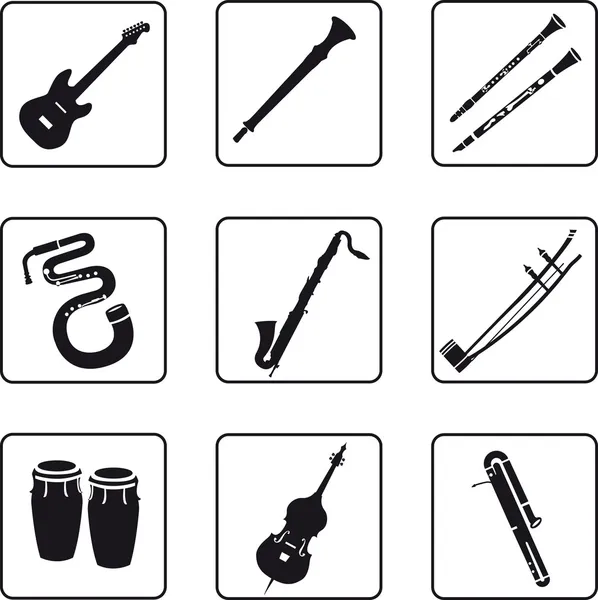 Музичні інструменти — стоковий вектор