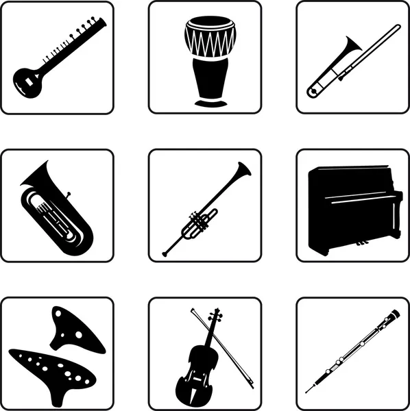 Musical Instruments — Stock Vector