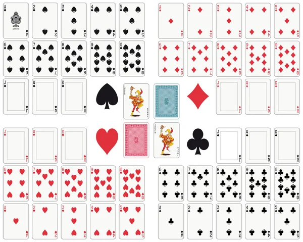 Jugar a las cartas — Vector de stock