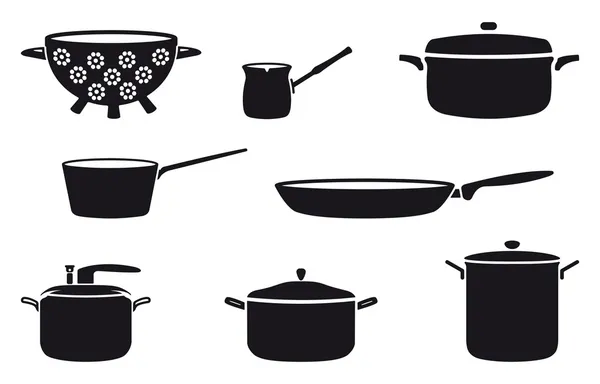 Горшки и сковородки — стоковый вектор