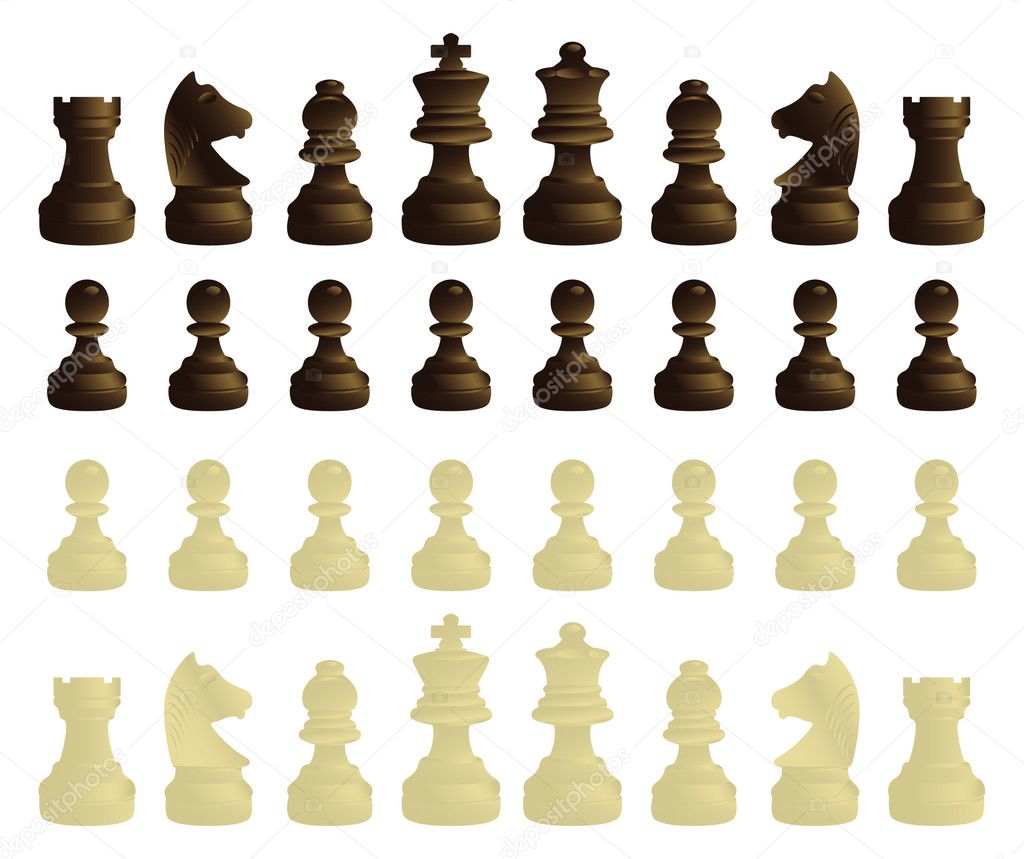 Coloured chessmen