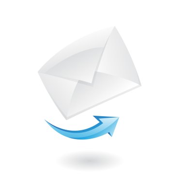 3d mail icon clipart