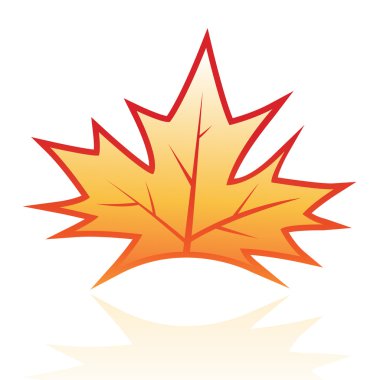 Glossy leaf 5 clipart