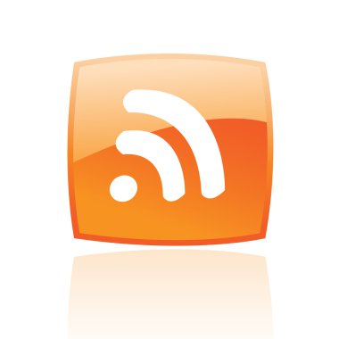 Orange rss clipart