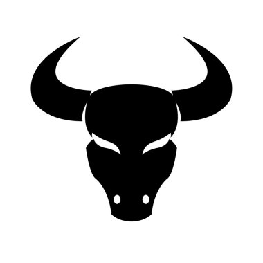 Black zodiacs star sign taurus clipart