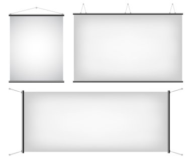 Canvas banners clipart