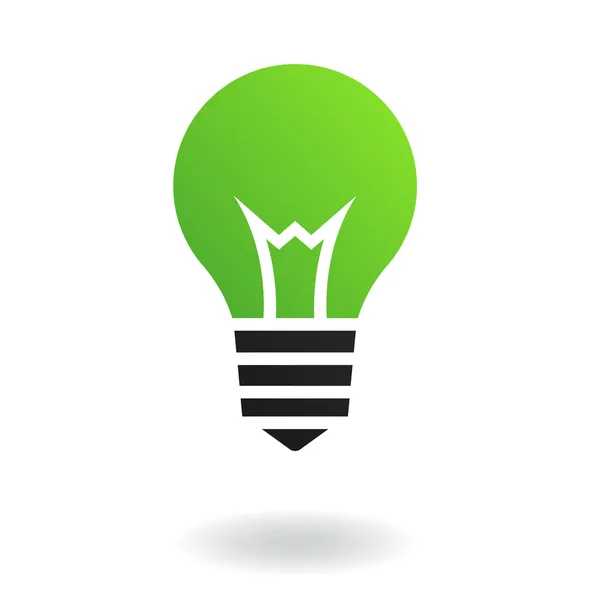 Green Bulb — Stock Vector