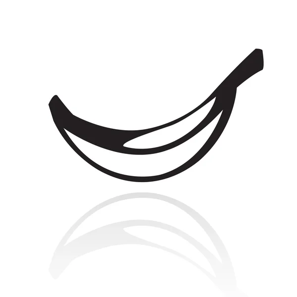 Art linéaire Banane — Image vectorielle