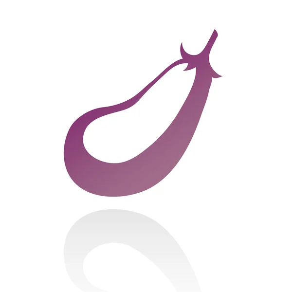 Фіолетовий баклажан — стоковий вектор