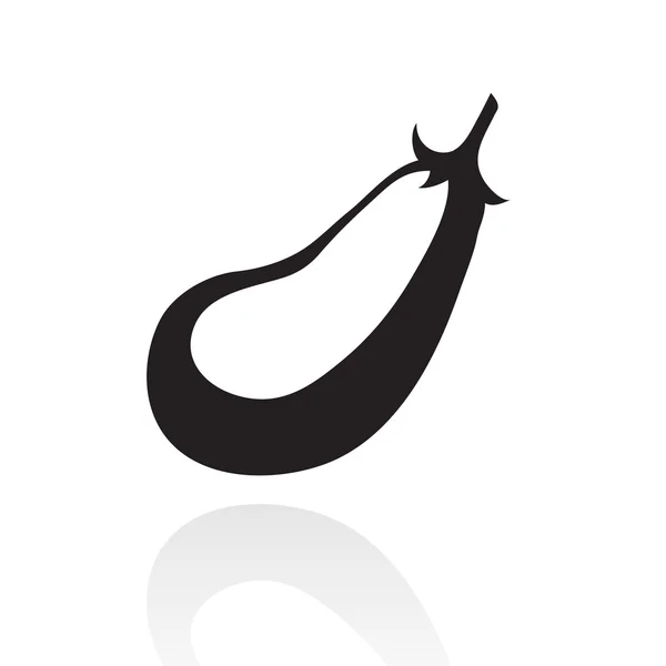 Aubergine noire — Image vectorielle